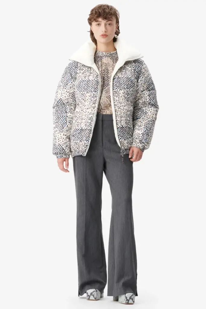 Lala Berlin Coat Odelie polyamide heritage star blue Rabatt