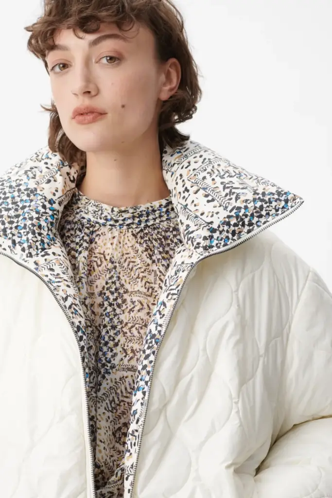 Lala Berlin Coat Odelie polyamide heritage star blue Rabatt