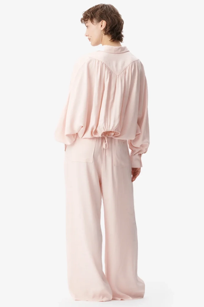 Lala Berlin Blouse Buccia viscose mix lalagram peach blush Günstig kaufen