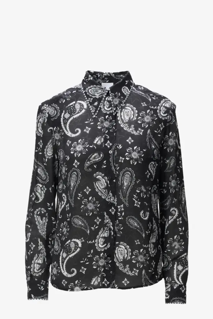 Lala Berlin Blouse Blix viscose mix paisley stars Begrenztes Angebot