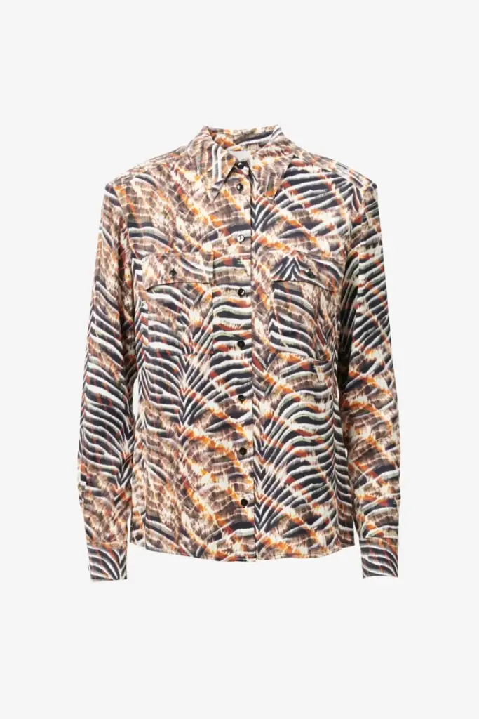 Lala Berlin Blouse Bemar viscose zebra shibori Saisonschlussverkauf