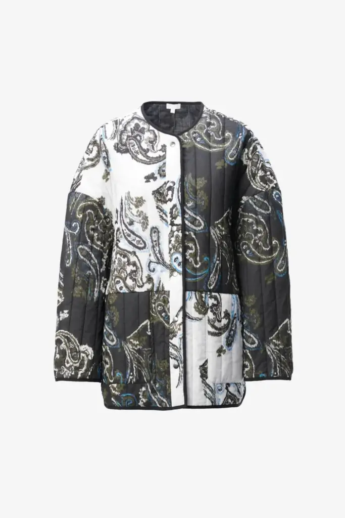 Lala Berlin Jacket Jabari cotton paisley park black/white Muttertagsangebot