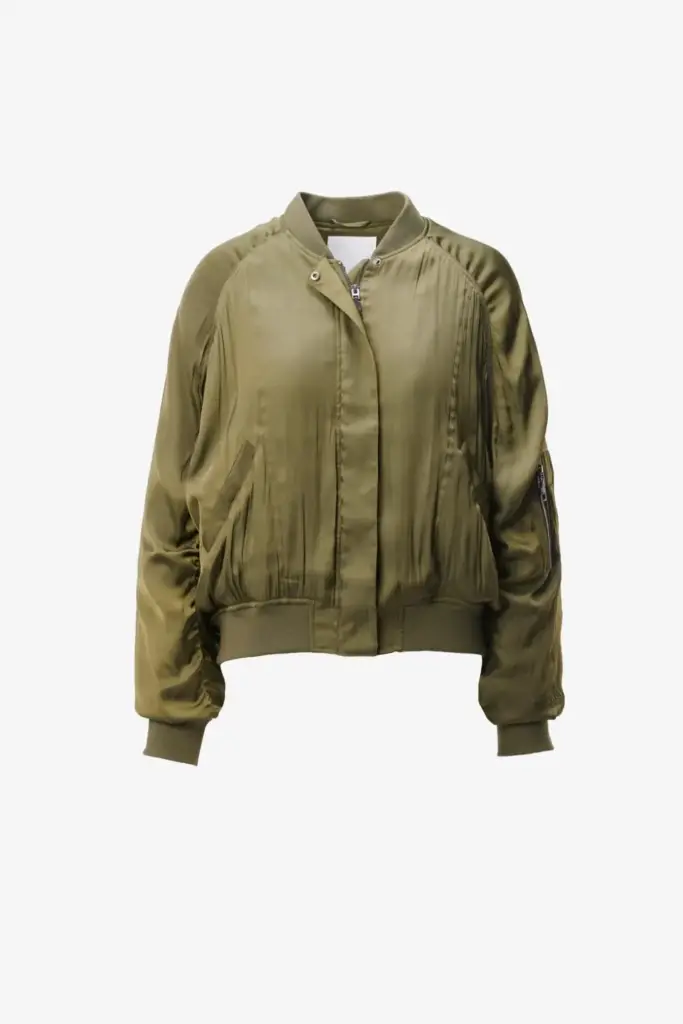 Lala Berlin Jacket Jordin polyester mix olive Valentinstagsangebot