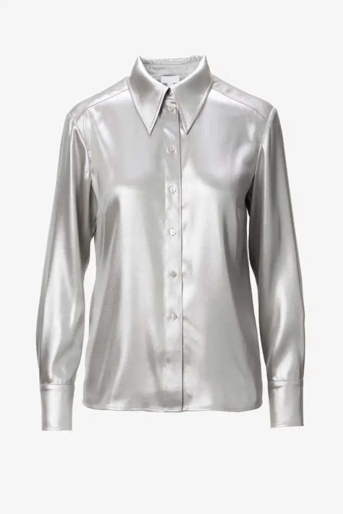 Lala Berlin Blouse Bemara polyester silver Jubiläumsangebot