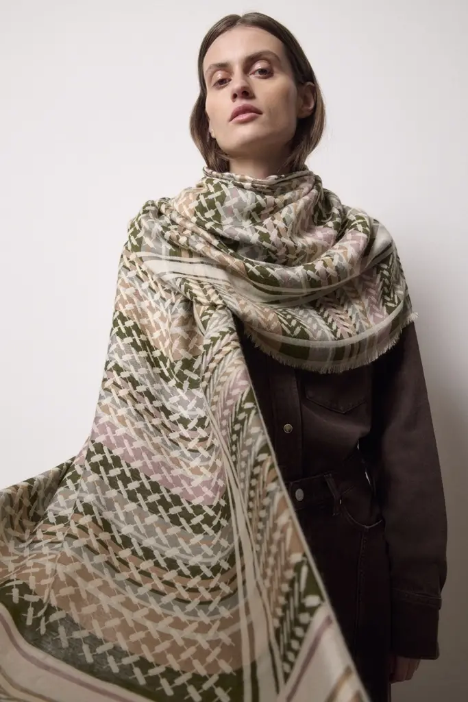 Lala Berlin Scarf Avril viscose mix dusk Online Outlet