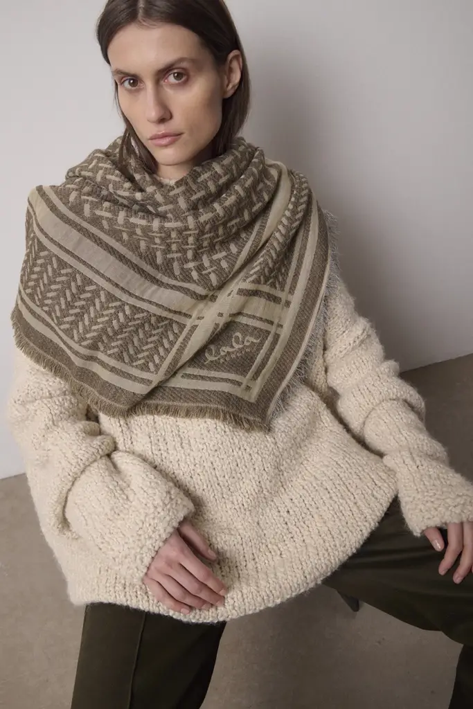 Lala Berlin Triangle Anaya wool mix stone Exklusive Angebote