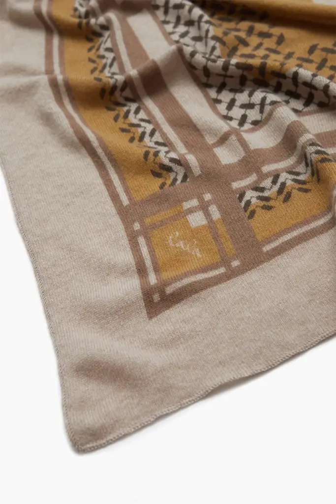 Lala Berlin Triangle Double Heritage cashmere dune/sand Tiefpreis