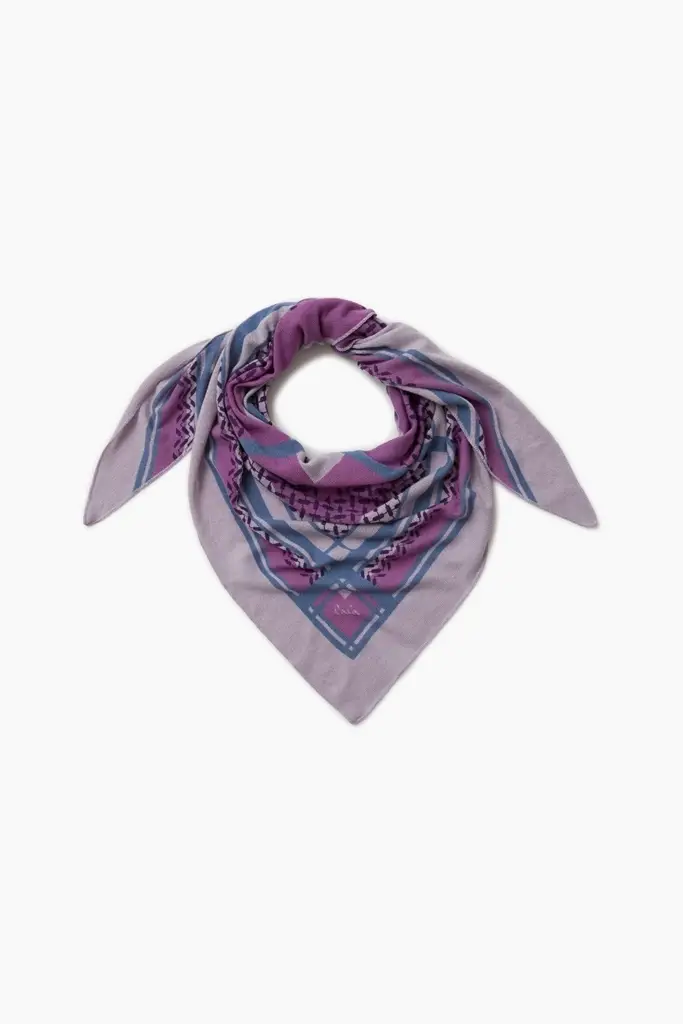Lala Berlin Triangle Double Heritage cashmere kiko/denim Kostenloser Versand
