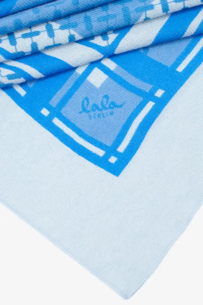Lala Berlin Triangle Double Heritage cashmere blue Cyber Monday