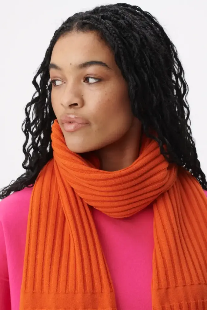 Lala Berlin Scarf Anissa wool mix paprika Valentinstagsangebot