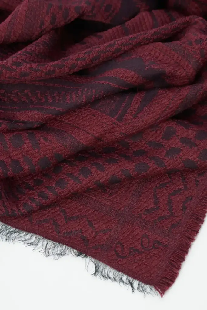 Lala Berlin Scarf Anais wool mix zebra fudge Lagerräumung