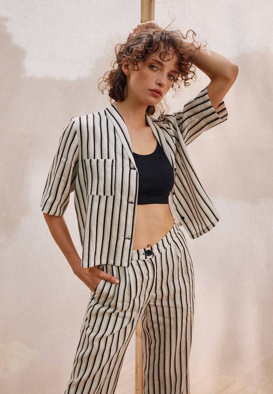 Lana Natural Wear Bluse, Modell Teresita mit Tasche Super Sparpreis
