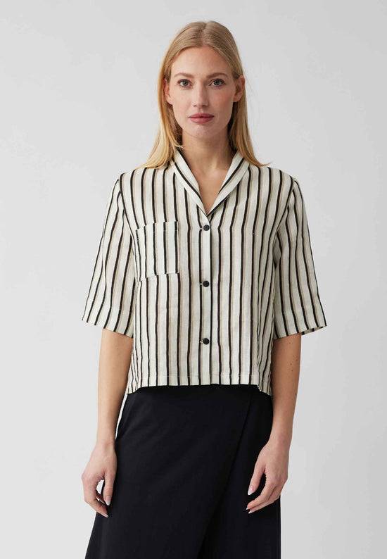 Lana Natural Wear Bluse, Modell Teresita mit Tasche Super Sparpreis