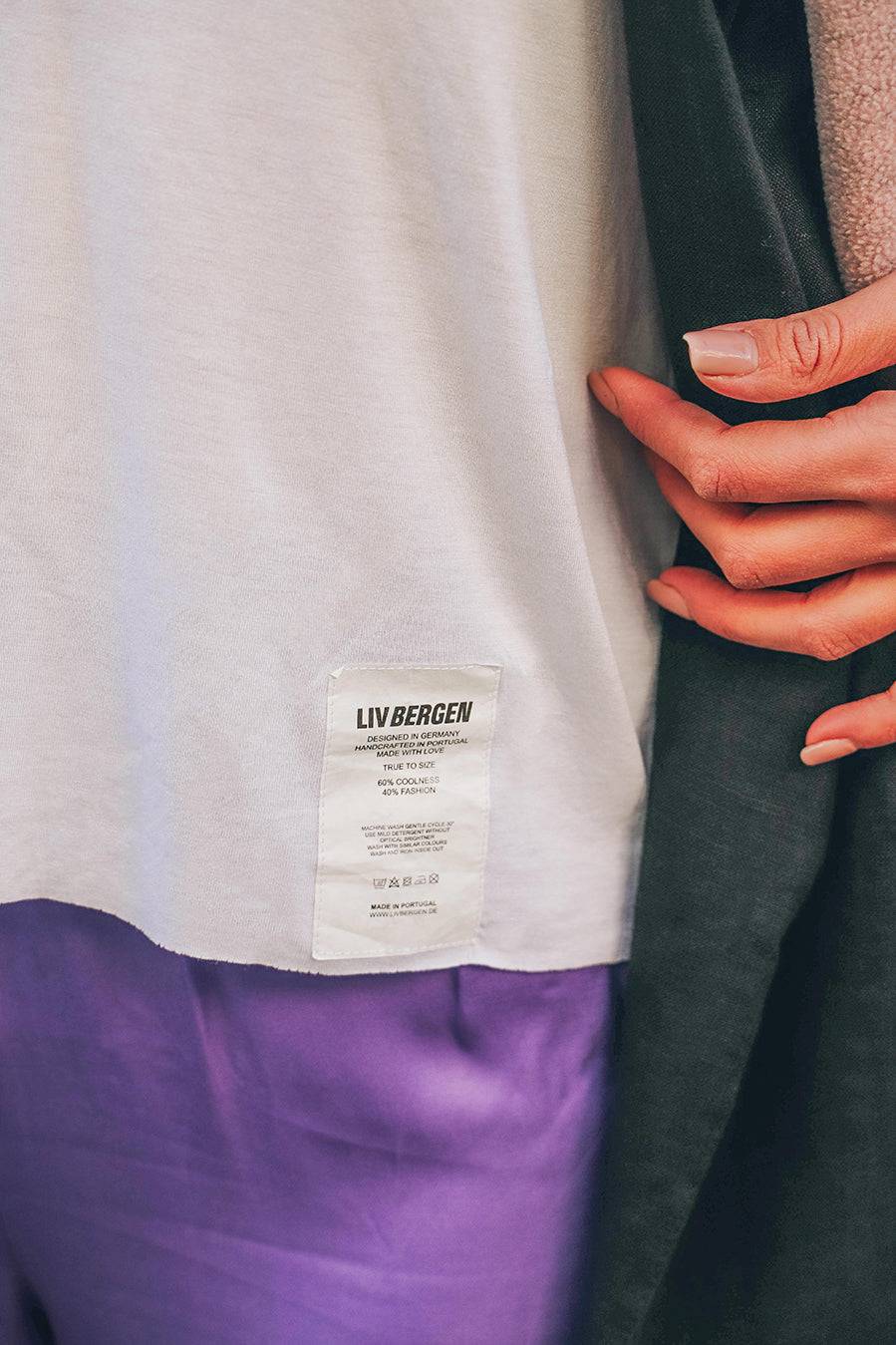 Liv Bergen T-Shirt Vulcano in optic white Online Shopping