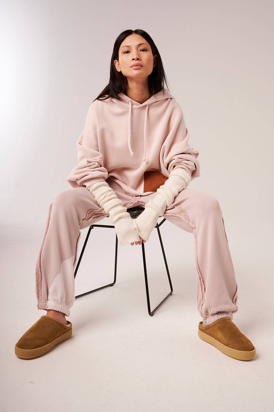 Liv Bergen Hoodie Fade Out in ruby tan Top Angebot