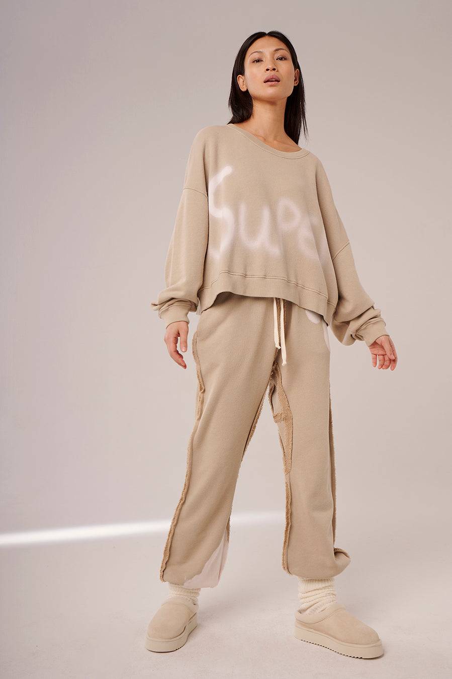 Liv Bergen Sweater Bleached in old rose Neuheiten