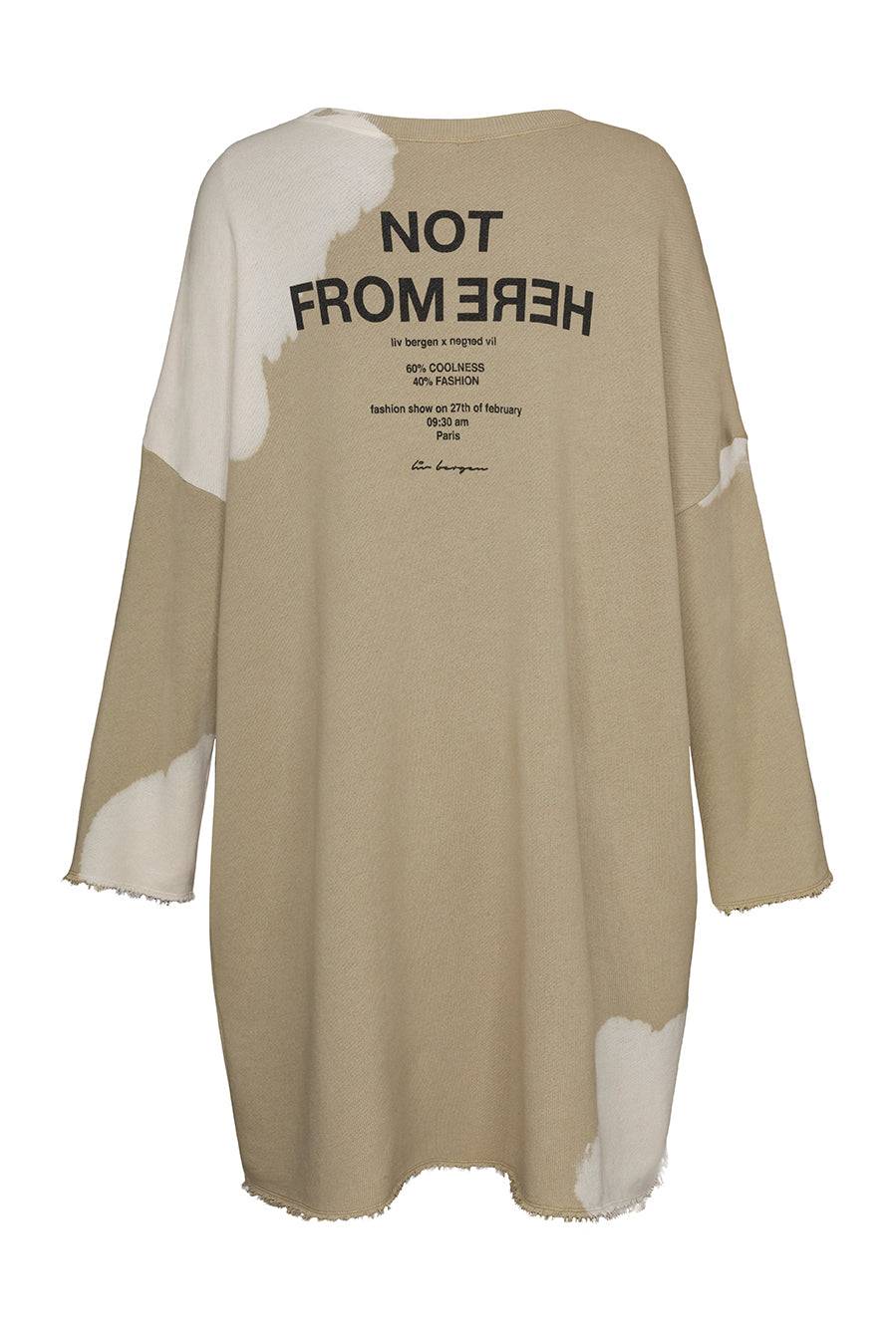Liv Bergen Kleid Bleached in camel Neueste Stile