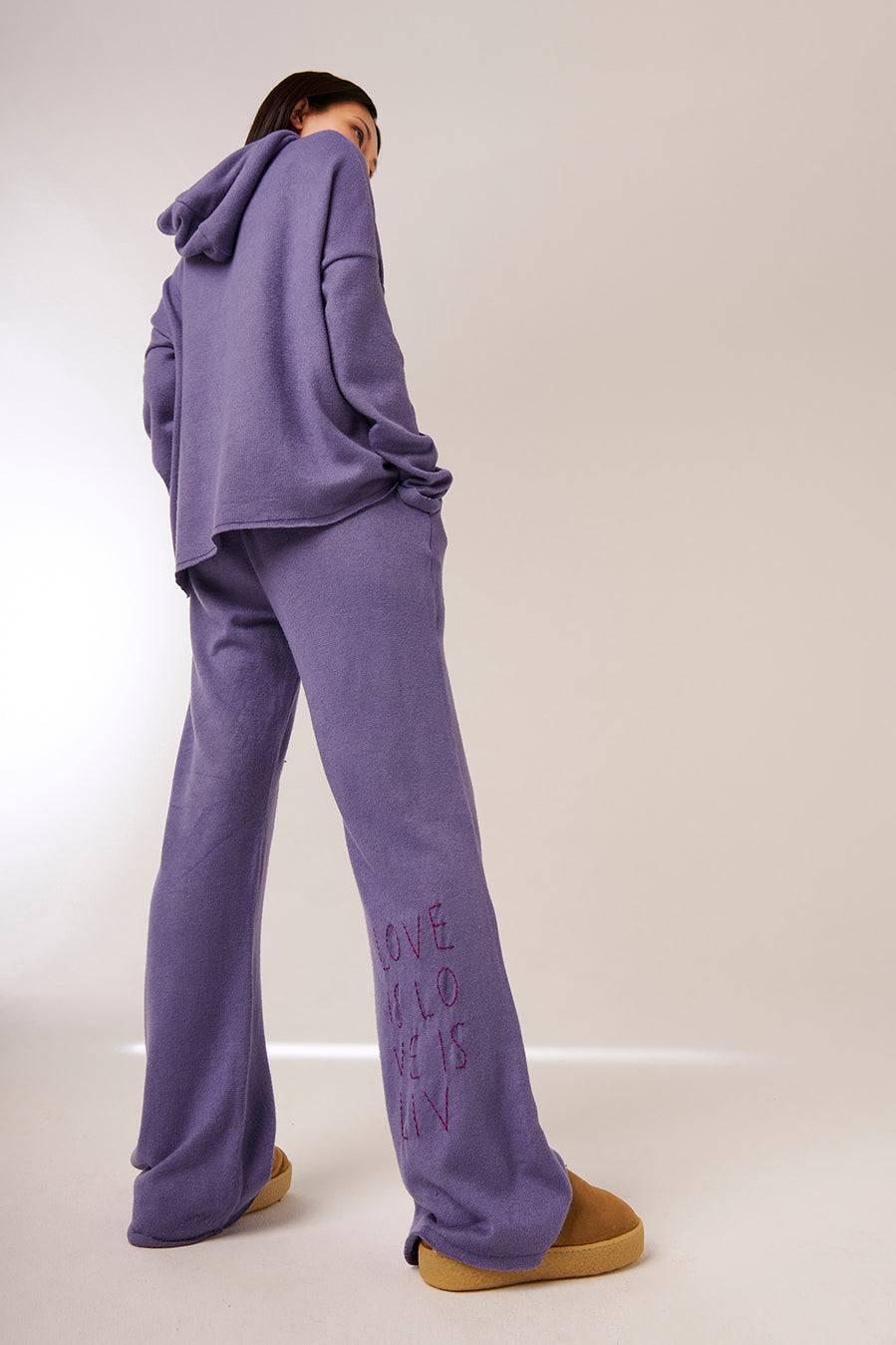 Liv Bergen Hose Knit in purple ash Vierteljährliche Förderung