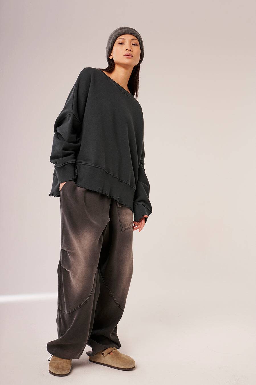 Liv Bergen Hose Tencel in ghost Kostenloser Versand international