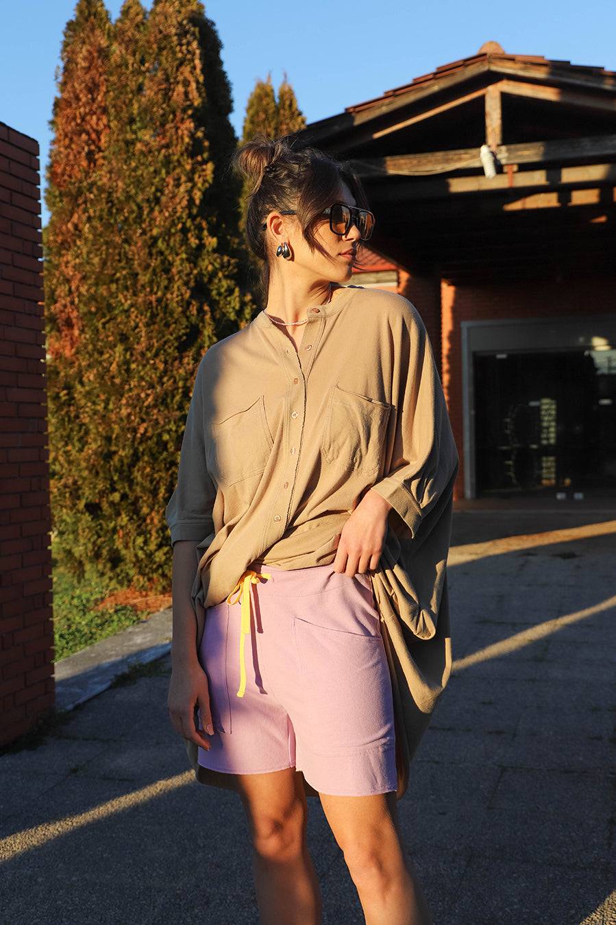 Liv Bergen Shorts Soft in light lilac Verkauf