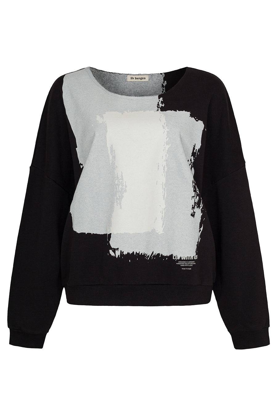 Liv Bergen Sweater Painted in black Cyber Monday