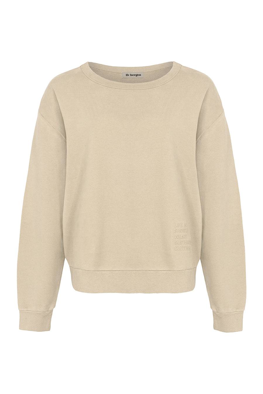 Liv Bergen Sweater Organic in gray mom Riesige Ersparnisse