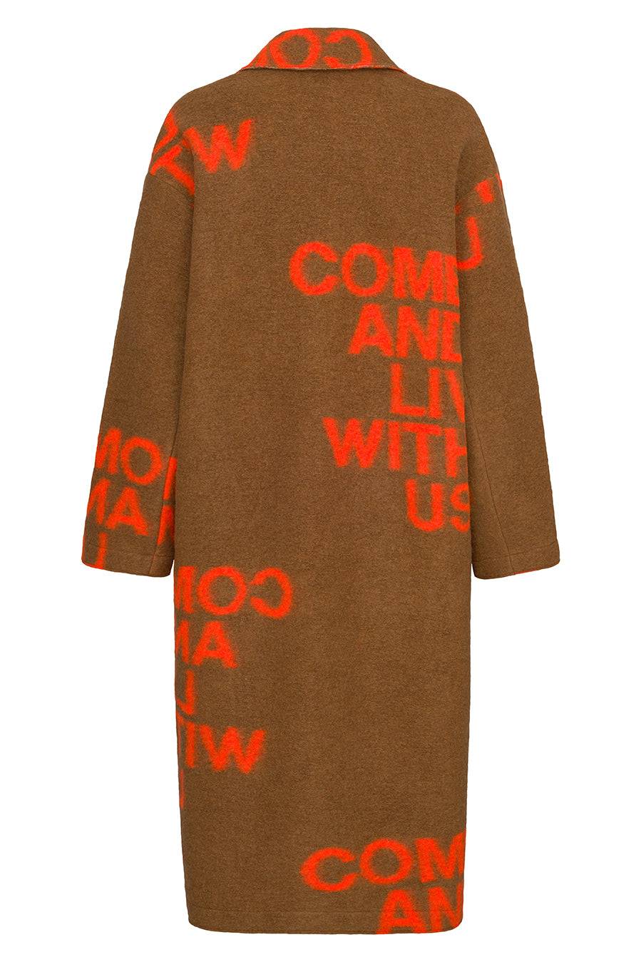 Liv Bergen Mantel Come in camel/orange Sonderangebot der Fabrik