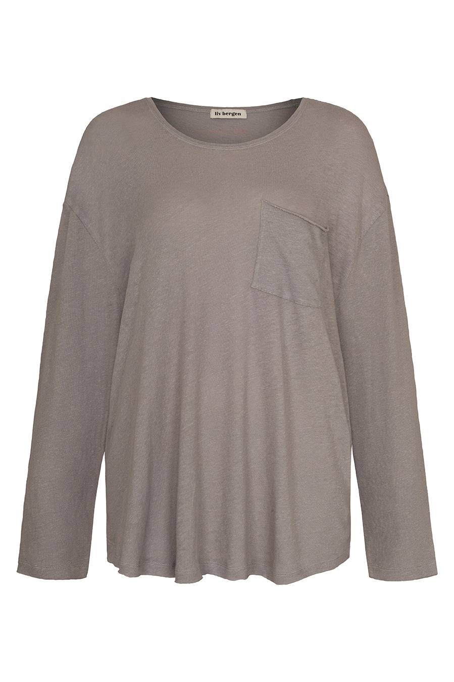 Liv Bergen Shirt L in washed grey Super Rabatt