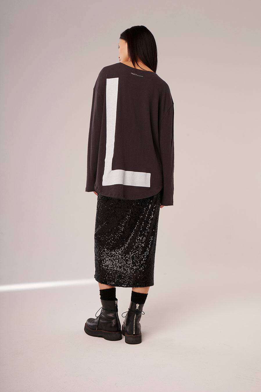 Liv Bergen Shirt L in washed grey Super Rabatt