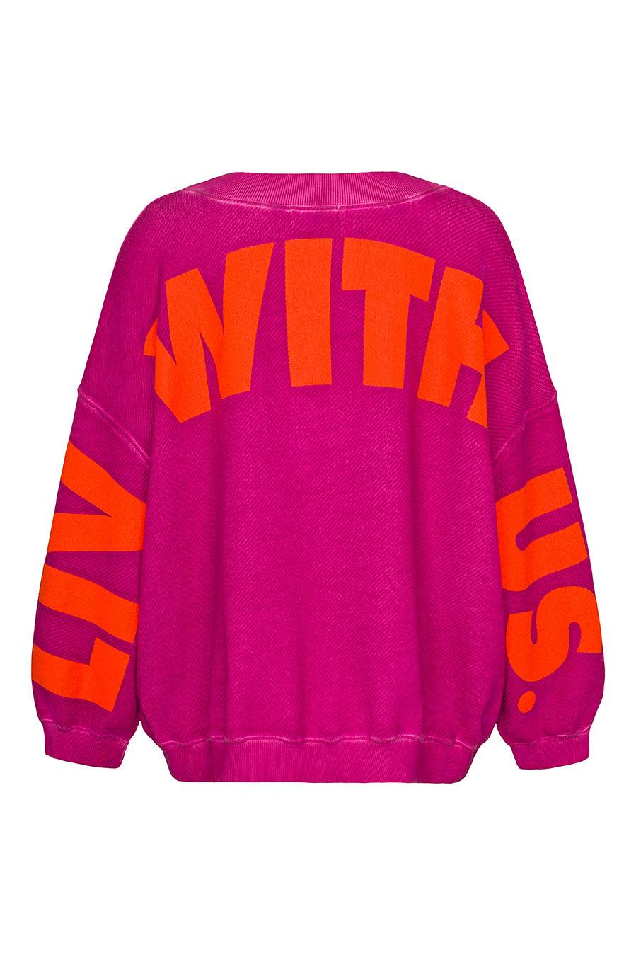 Liv Bergen Oversized Sweater Liv in neon pink Online