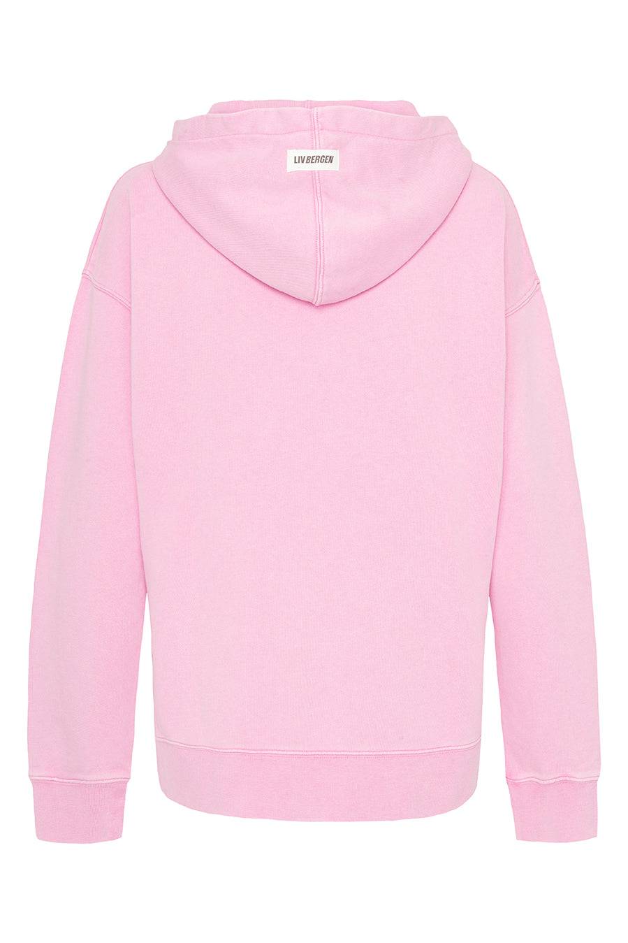 Liv Bergen Hoodie "100% Organic Cotton" in girly pink Fabrik Onlineshop