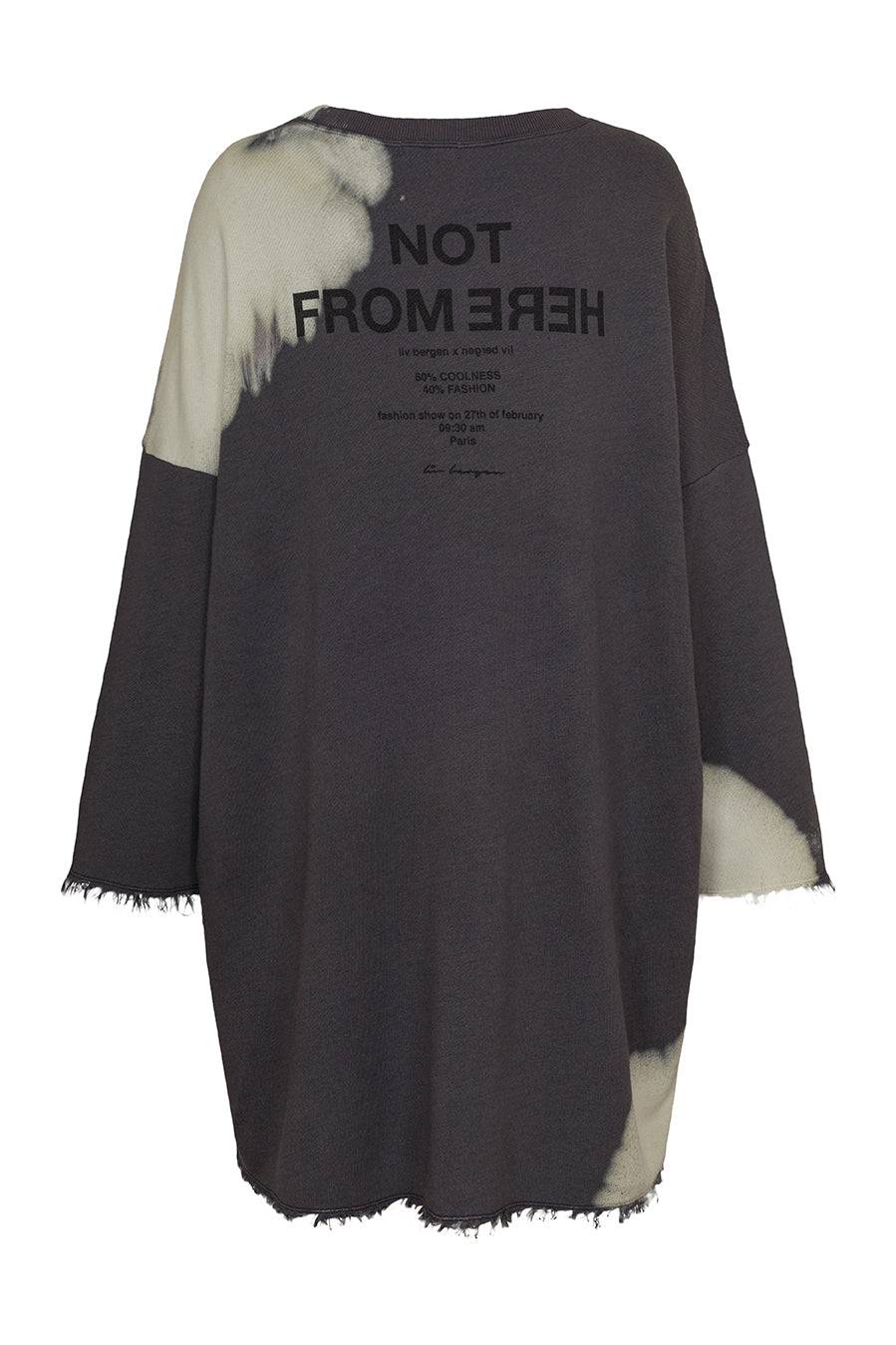 Liv Bergen Kleid Bleached in charcoal Online Shopping