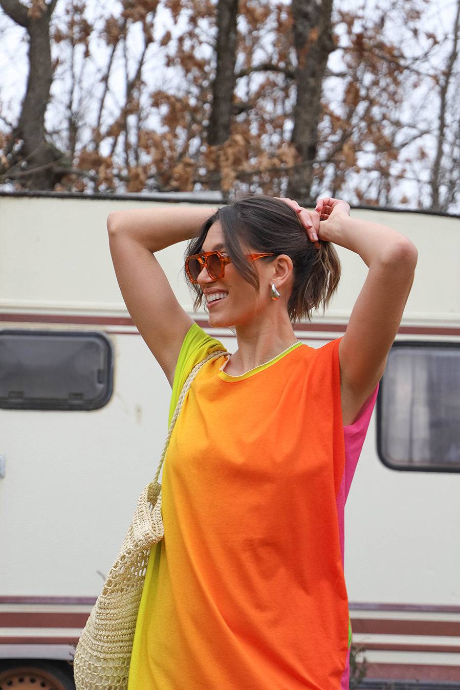 Liv Bergen Kleid Rainbow in multicolour Muttertagsangebot
