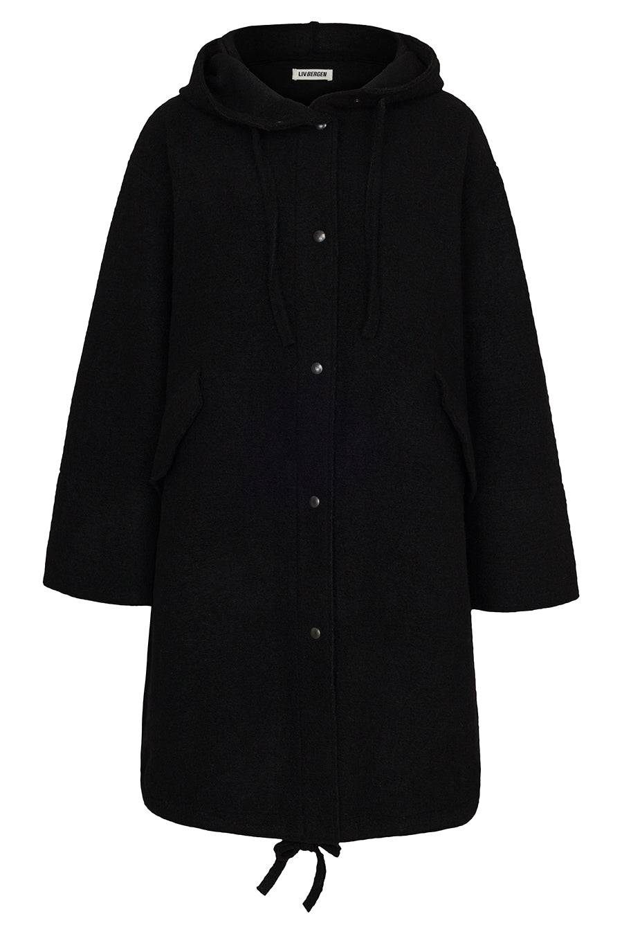 Liv Bergen Jacke Parka in black Sonderangebote