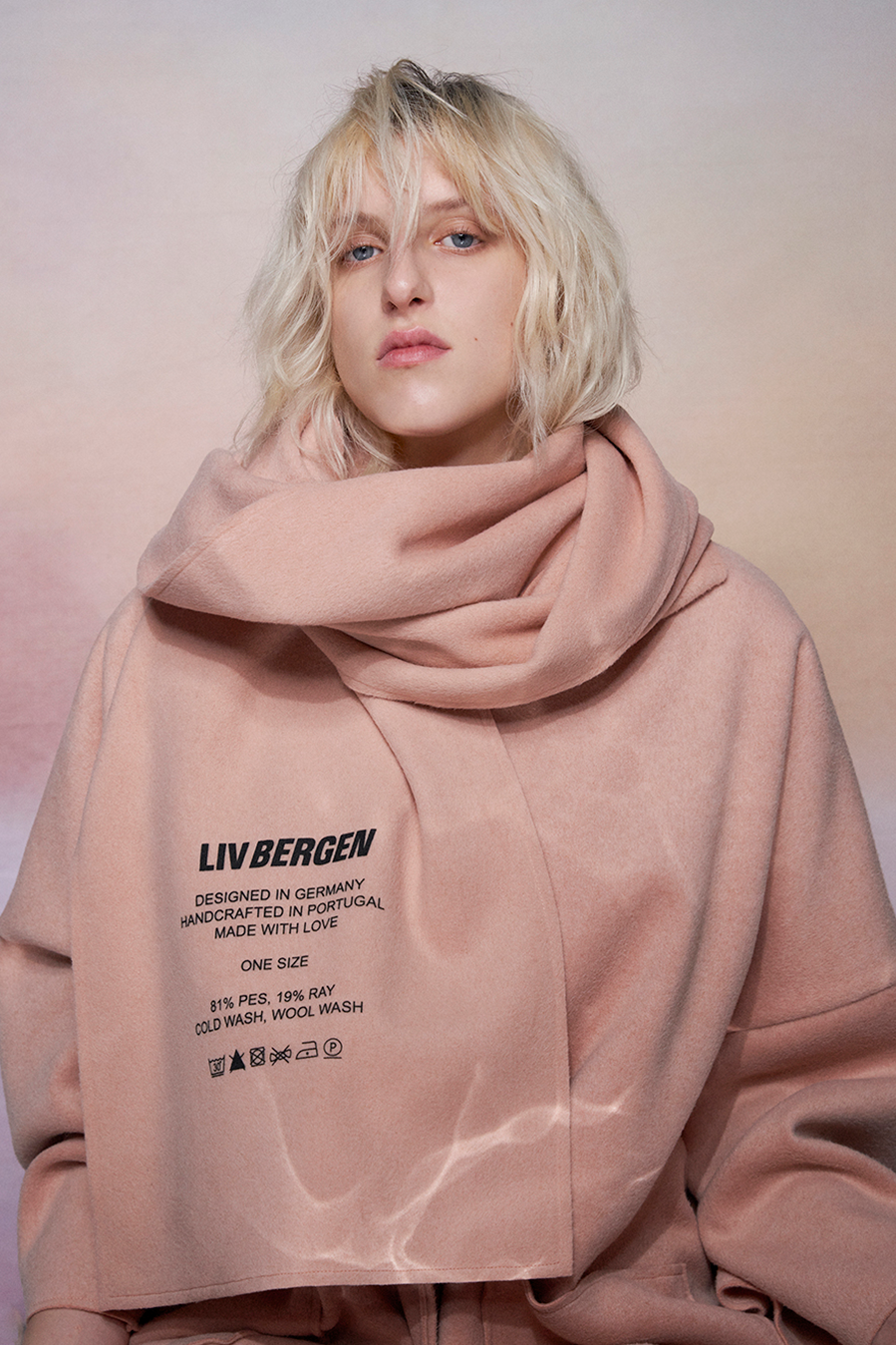 Liv Bergen Schal LIV BERGEN in powder 50% Rabatt mit kostenlosem Versand