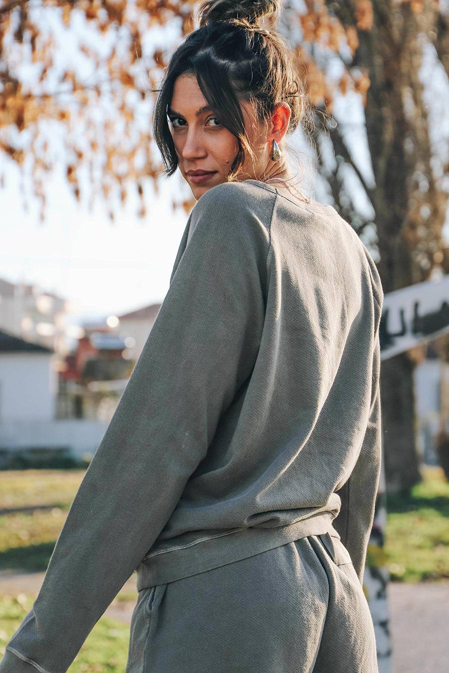 Liv Bergen Sweater Organic in walnut Versandkostenfrei