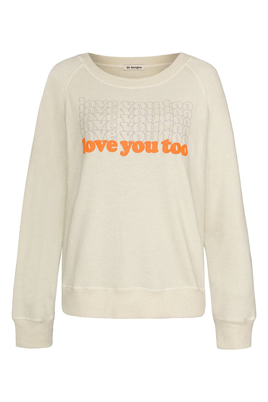Liv Bergen Sweater LOVE in silver Online