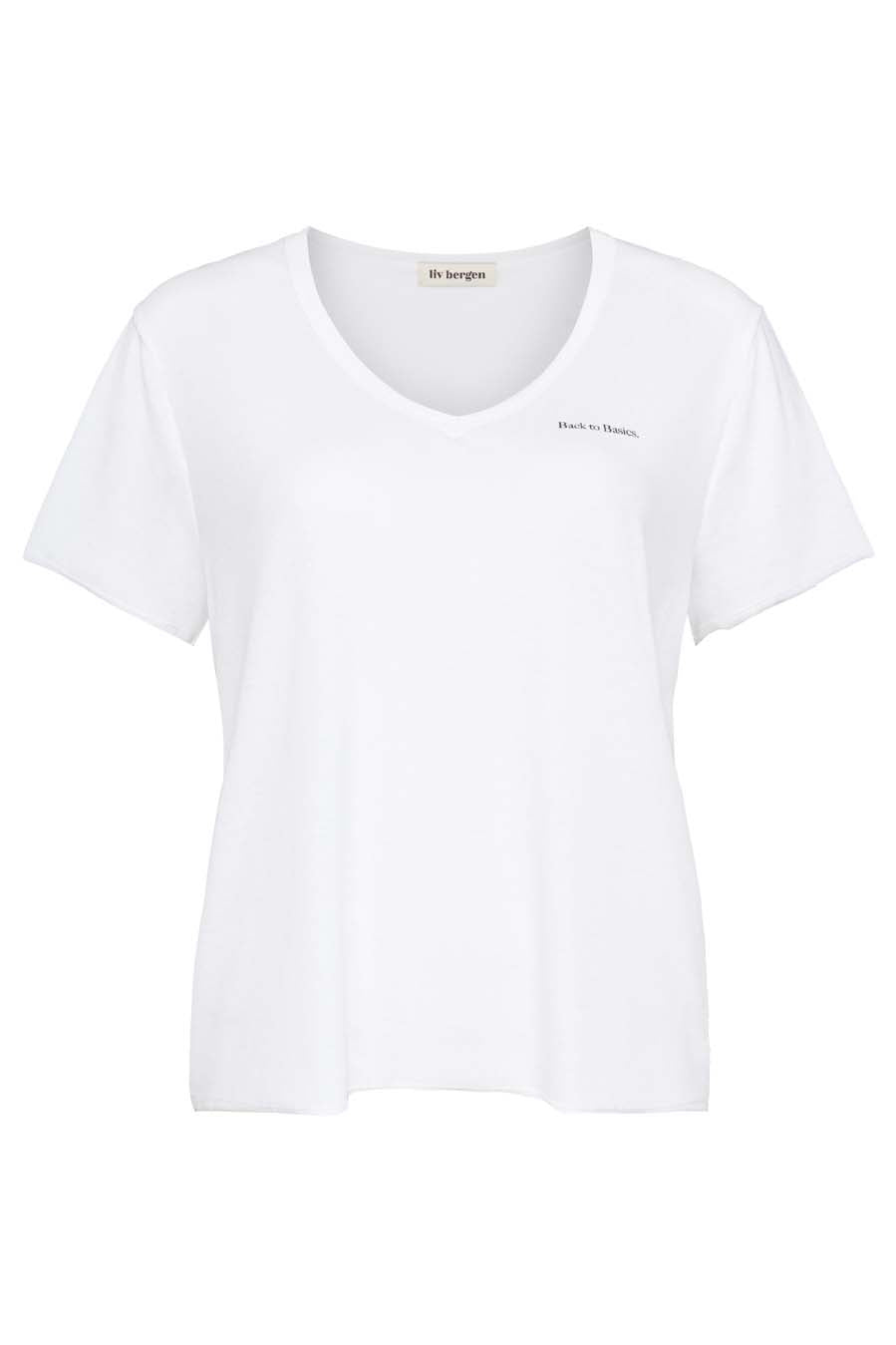Liv Bergen T-Shirt Basics in optic white Outlet