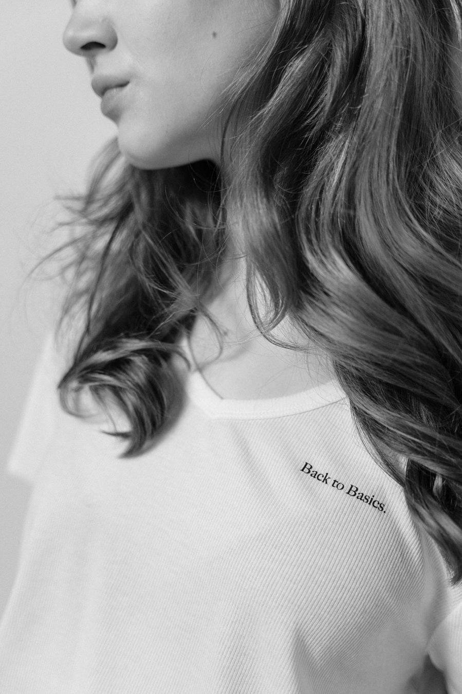 Liv Bergen T-Shirt Basics in optic white Outlet