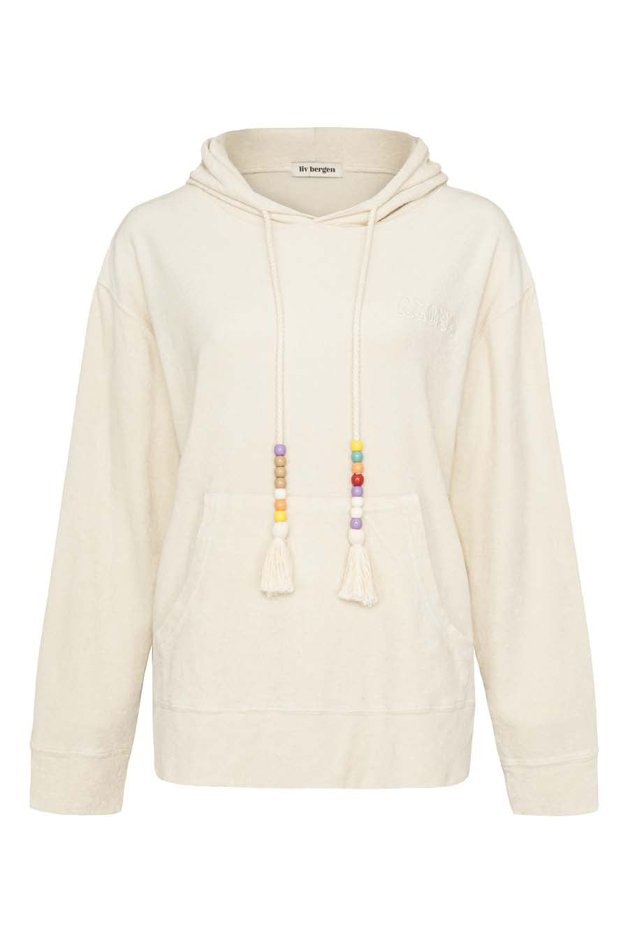 Liv Bergen Hoodie California in creme Auslauf