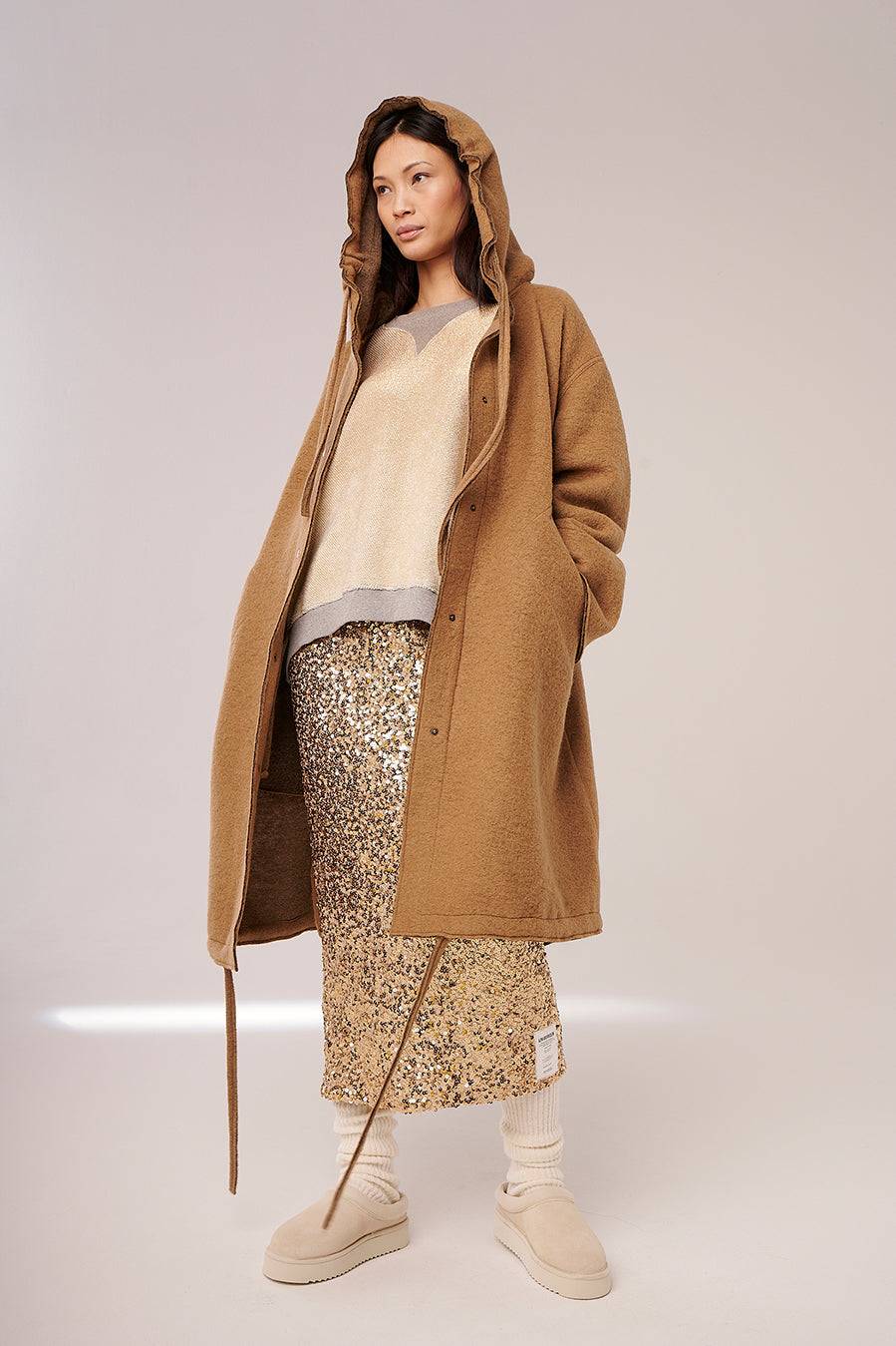 Liv Bergen Jacke Parka in camel Vierteljährliche Förderung