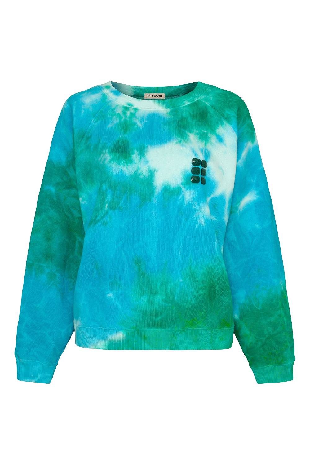 Liv Bergen Sweater Clouds in turquoise Neueste Stile
