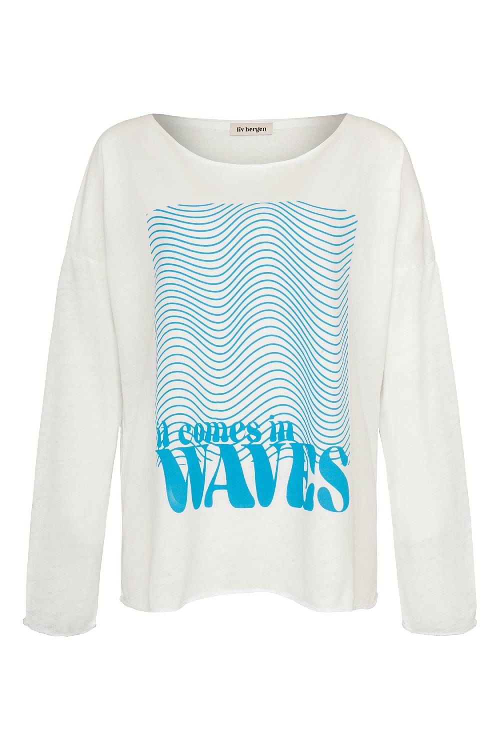 Liv Bergen Longsleeve Waves in white Zeitbegrenzte Promotion