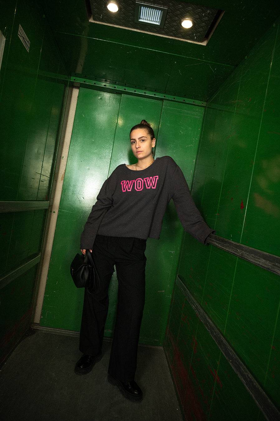 Liv Bergen Sweater WOW in asphalt Verkauf
