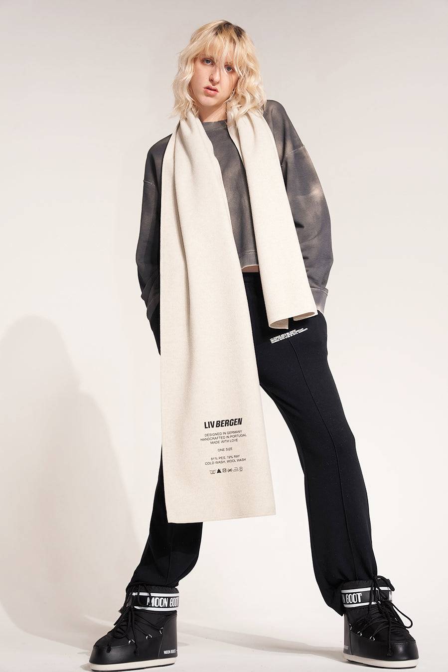 Liv Bergen Sweater Spray in charcoal Sonderangebot