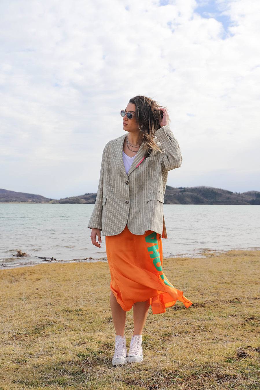 Liv Bergen Rock ALOHA VIBES in orange Fabrik Onlineshop