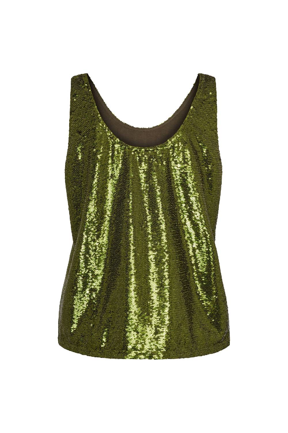 Liv Bergen Top Palms in kaki Online Shopping