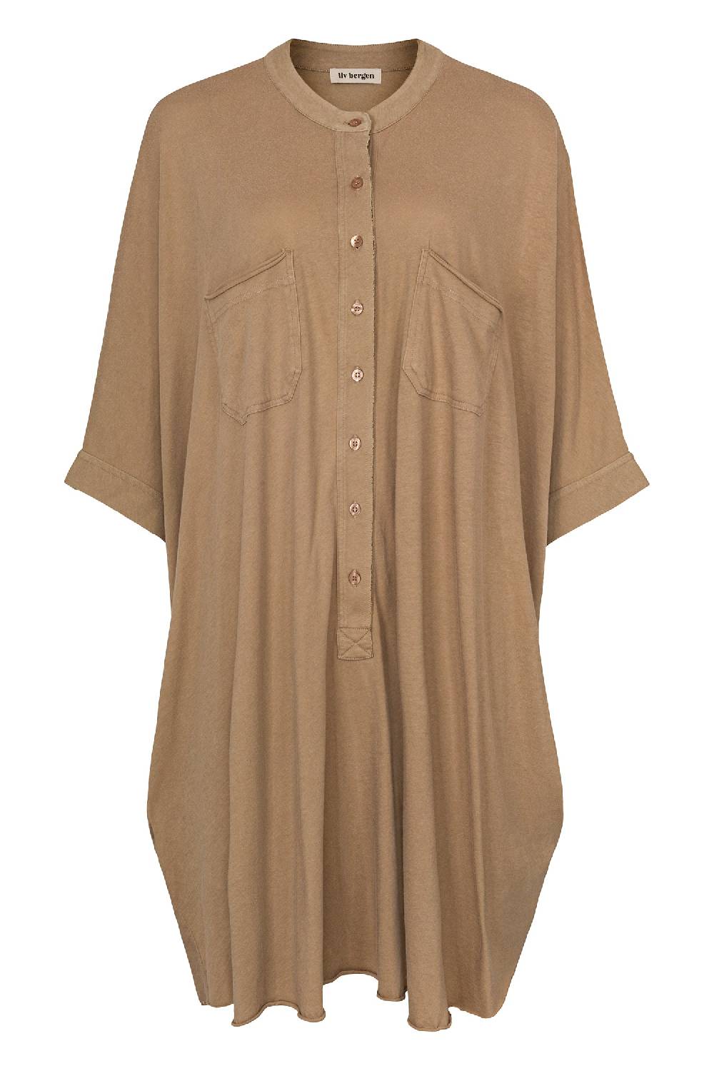 Liv Bergen Kleid oversized in safari Große Rabatte