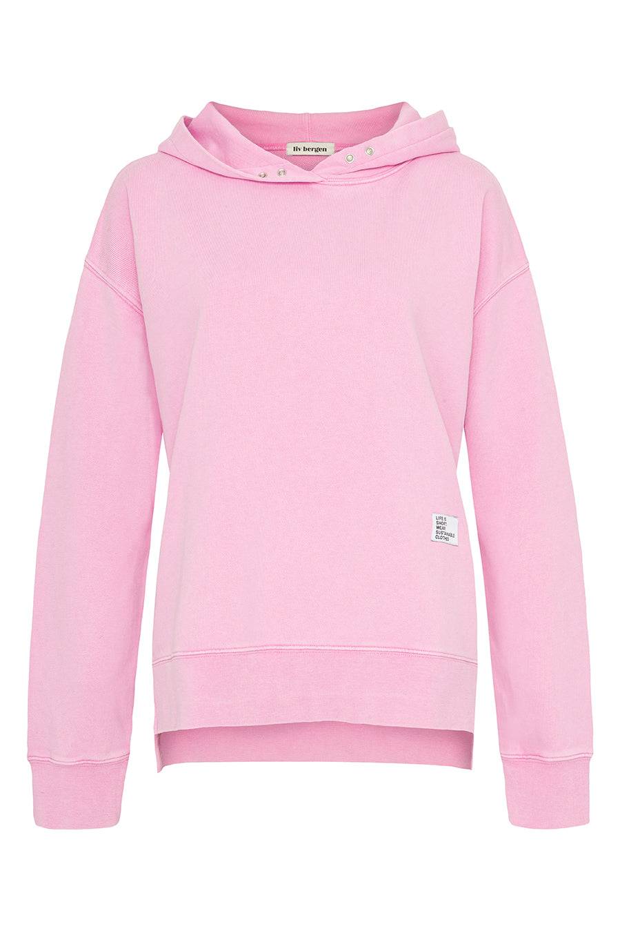 Liv Bergen Hoodie "100% Organic Cotton" in girly pink Black Friday Preise