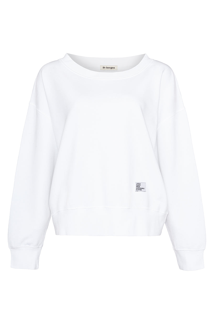 Liv Bergen Sweater "100% Organic Cotton" in optic white 2025